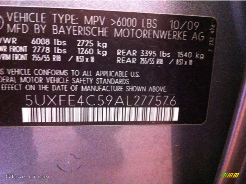 2010 X5 xDrive30i - Space Grey Metallic / Black photo #15