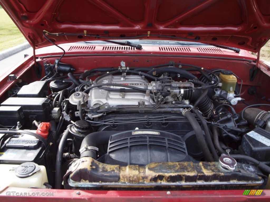 1994 4Runner SR5 4x4 - Cardinal Red / Gray photo #30