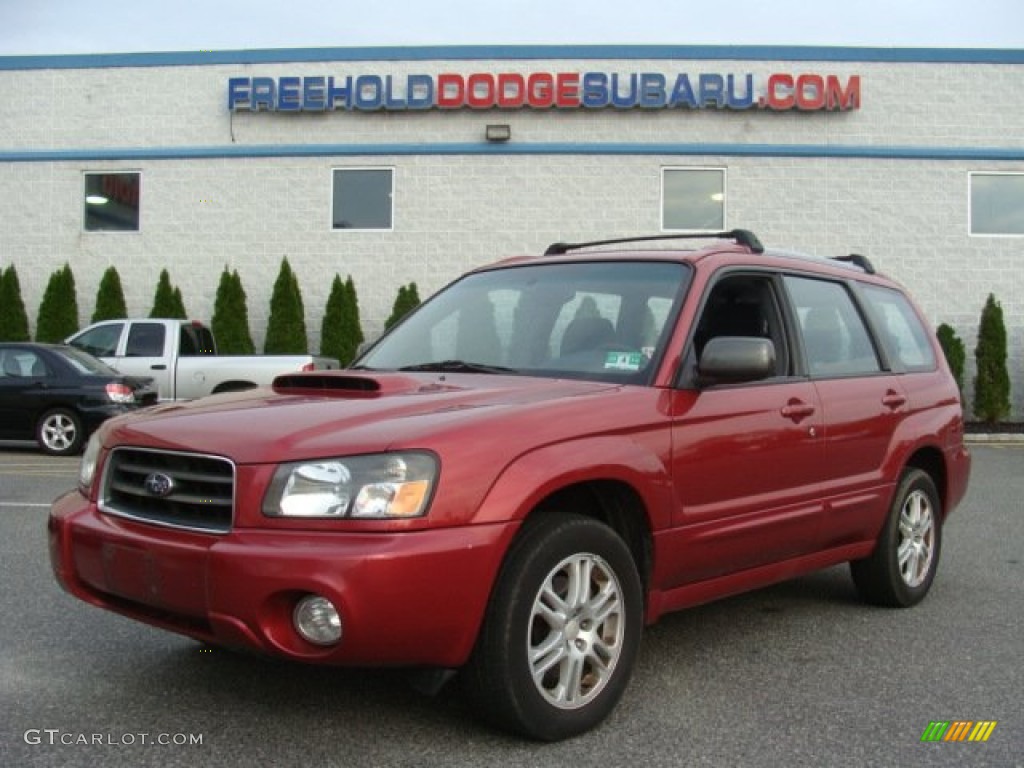 2005 Forester 2.5 XT - Cayenne Red Pearl / Off Black photo #1