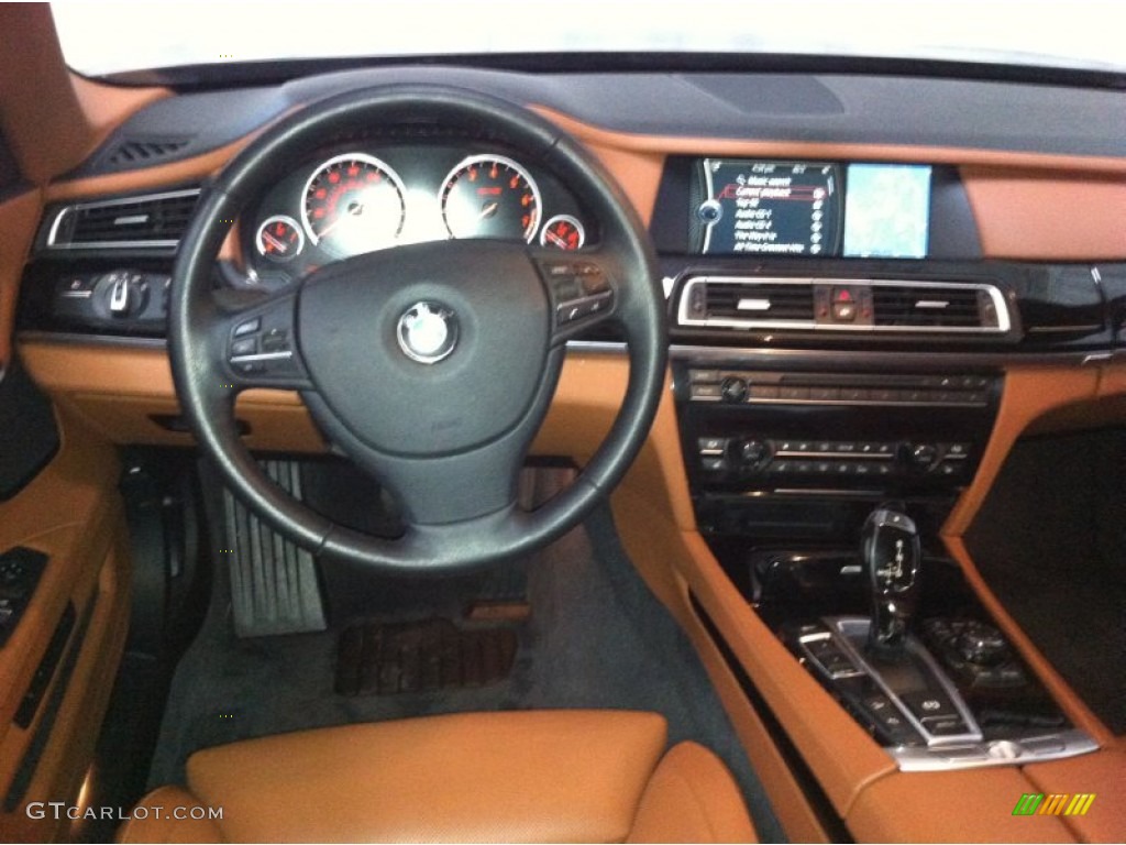 2011 7 Series 750Li xDrive Sedan - Ruby Black Metallic / Amaro Brown Full Merino Leather photo #5