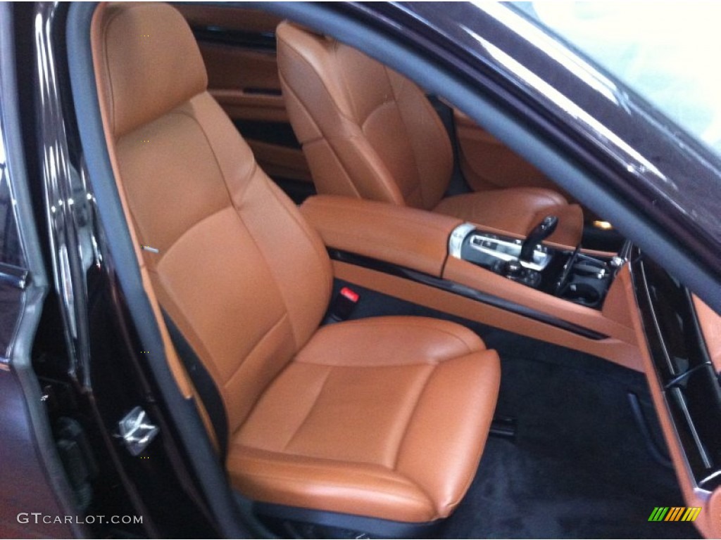 2011 7 Series 750Li xDrive Sedan - Ruby Black Metallic / Amaro Brown Full Merino Leather photo #8
