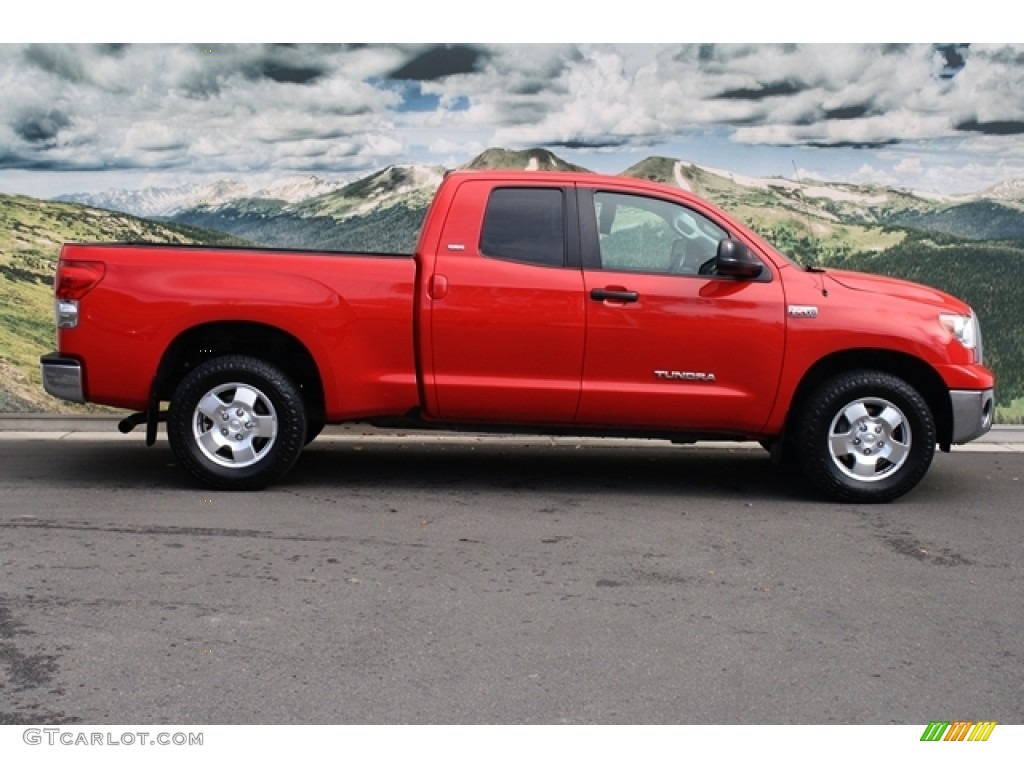 Radiant Red 2007 Toyota Tundra SR5 Double Cab 4x4 Exterior Photo #72616364
