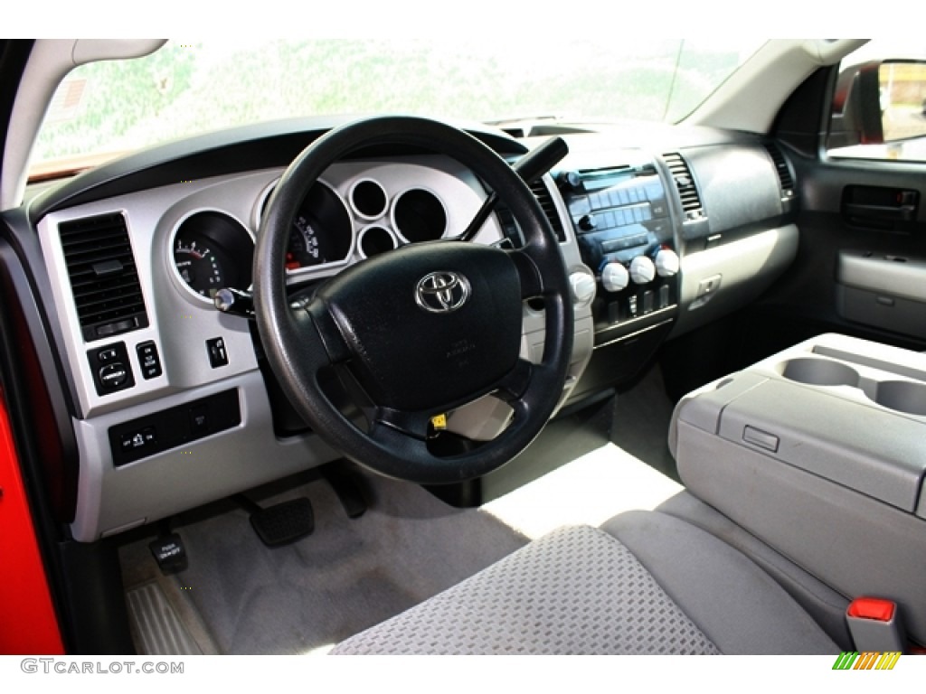 Graphite Gray Interior 2007 Toyota Tundra SR5 Double Cab 4x4 Photo #72616538