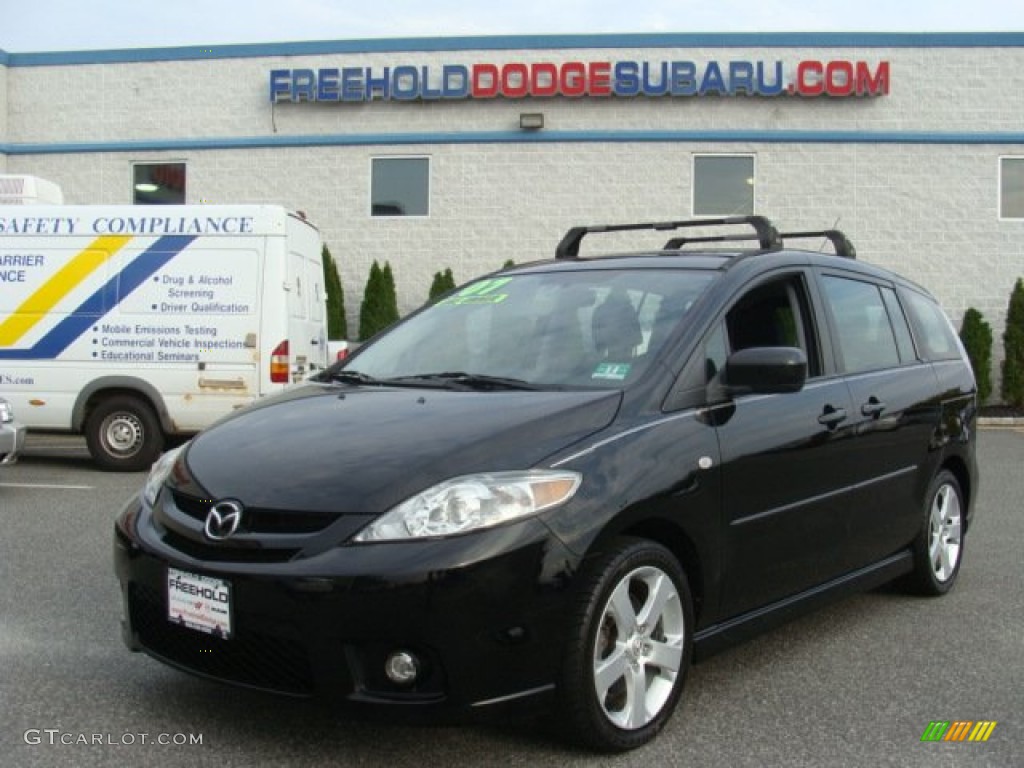 2007 MAZDA5 Touring - Brilliant Black / Black photo #1