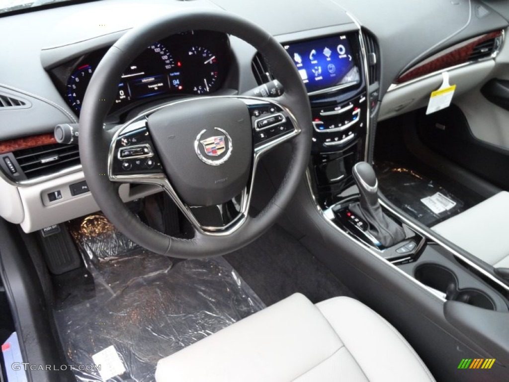 Light Platinum/Jet Black Accents Interior 2013 Cadillac ATS 3.6L Luxury AWD Photo #72617711