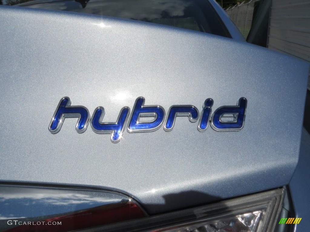 2012 Sonata Hybrid - Blue Sky Metallic / Gray photo #15