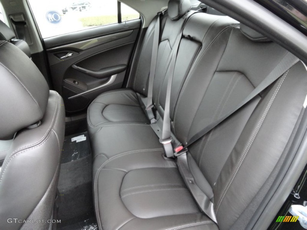 Ebony Interior 2013 Cadillac CTS 3.6 Sedan Photo #72618184