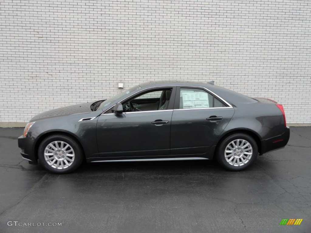 Thunder Gray ChromaFlair 2013 Cadillac CTS 4 3.0 AWD Sedan Exterior Photo #72619093