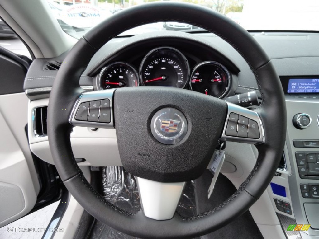 2013 Cadillac CTS 4 3.0 AWD Sedan Light Titanium/Ebony Steering Wheel Photo #72619370