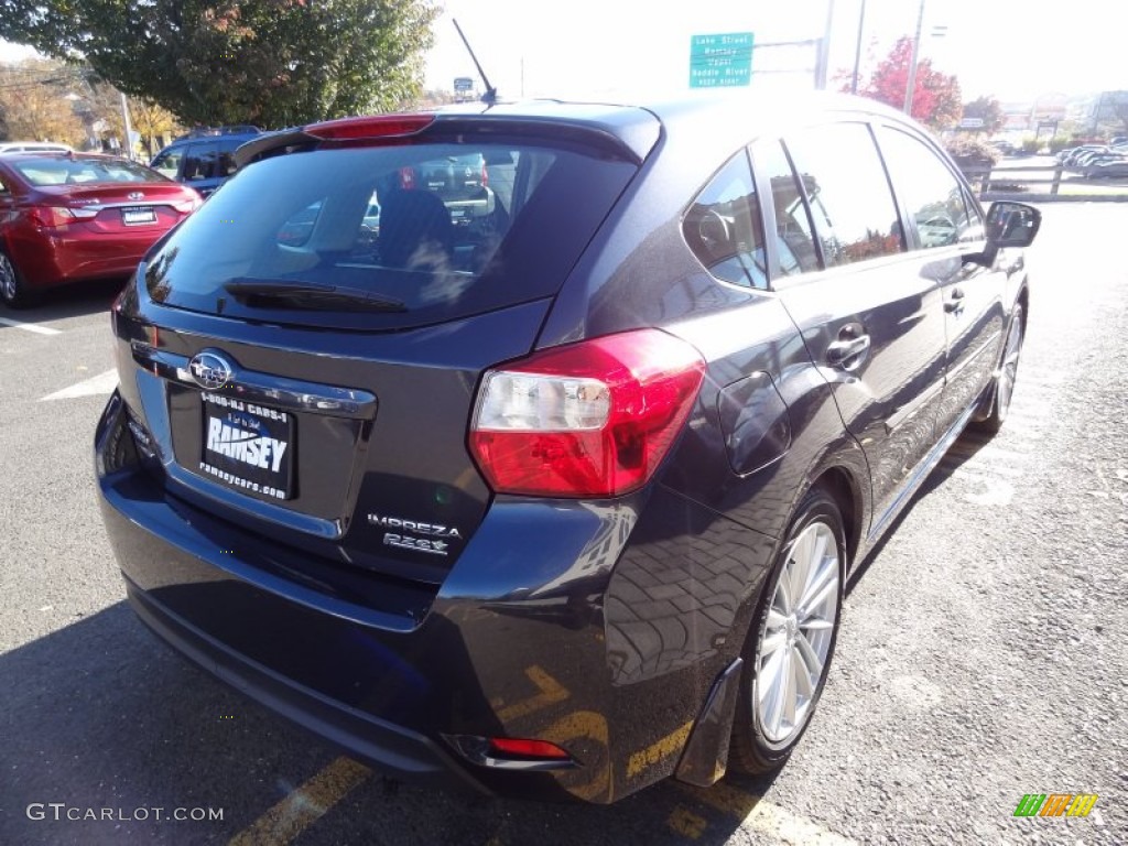 2012 Impreza 2.0i Premium 5 Door - Dark Gray Metallic / Black photo #7