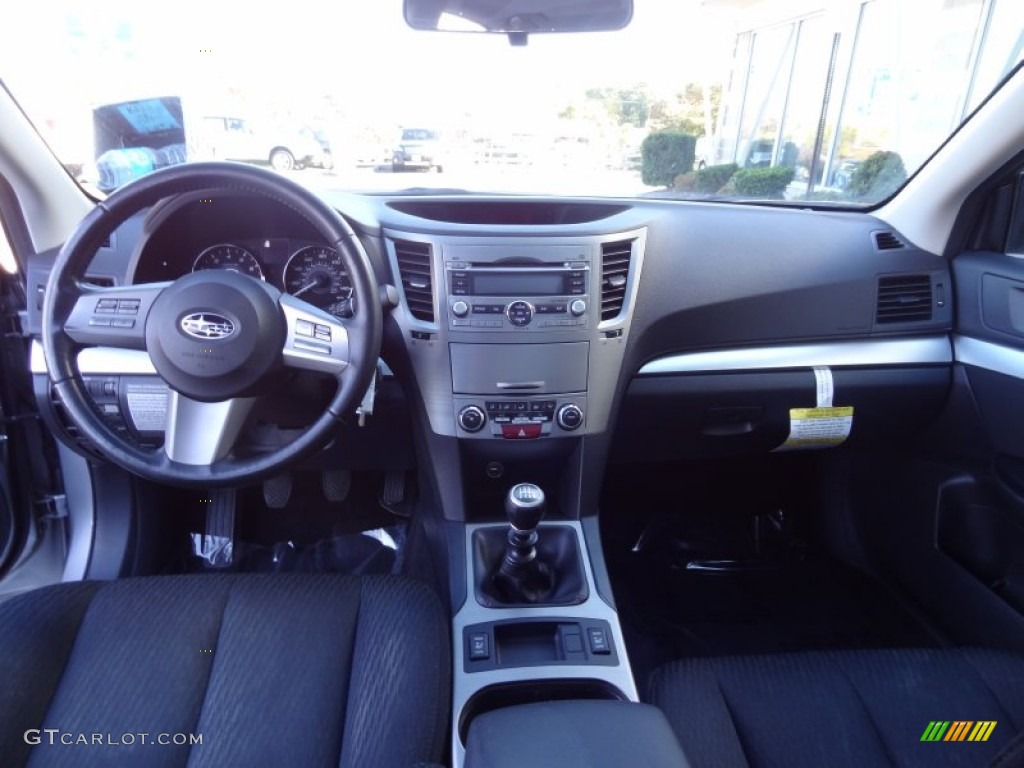 2010 Subaru Legacy 2.5i Premium Sedan Off Black Dashboard Photo #72622703