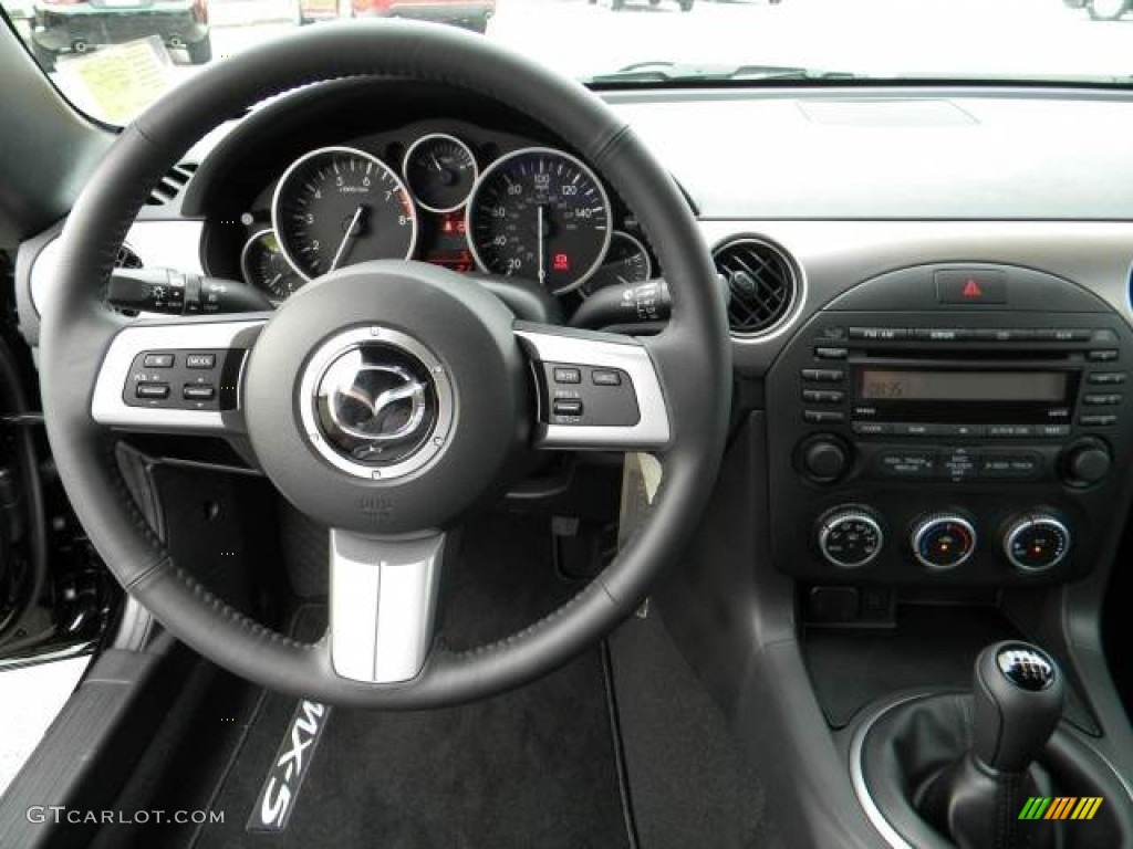 2012 Mazda MX-5 Miata Touring Roadster Black Dashboard Photo #72623118