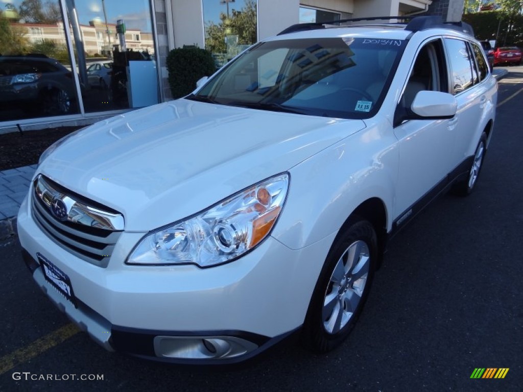 2011 Outback 3.6R Limited Wagon - Satin White Pearl / Warm Ivory photo #1