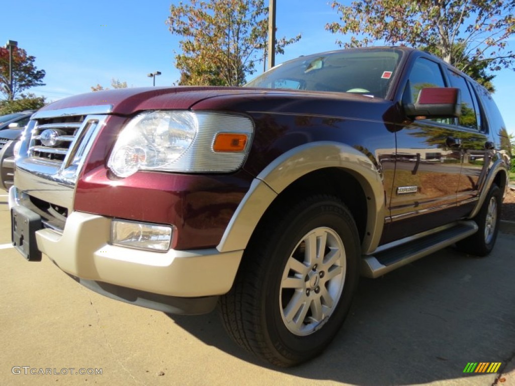 2006 Explorer Eddie Bauer - Dark Cherry Metallic / Camel photo #1