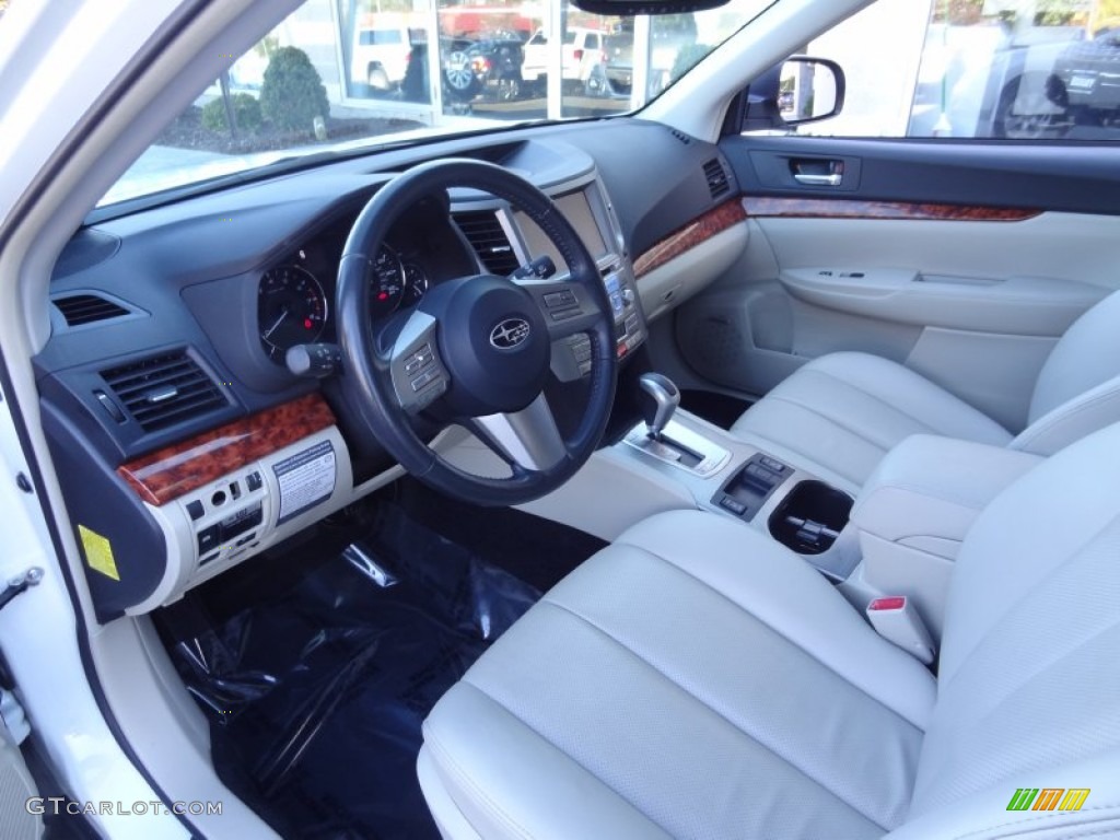 Warm Ivory Interior 2011 Subaru Outback 3.6R Limited Wagon Photo #72624356