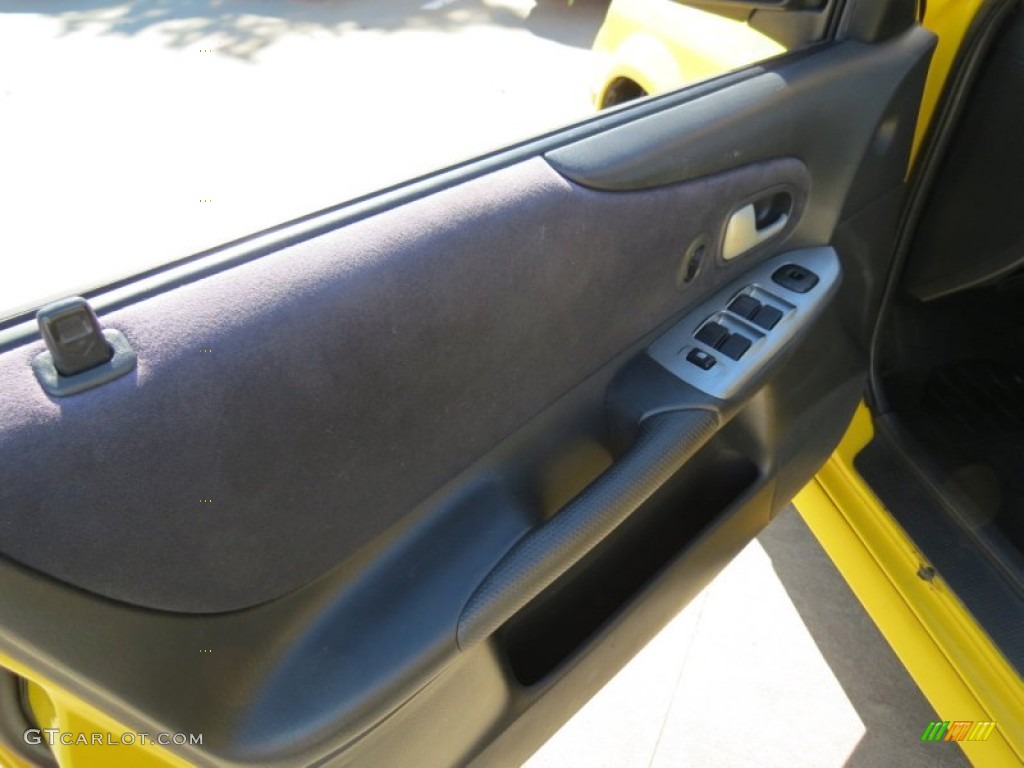 2003 Protege 5 Wagon - Vivid Yellow / Off Black photo #7
