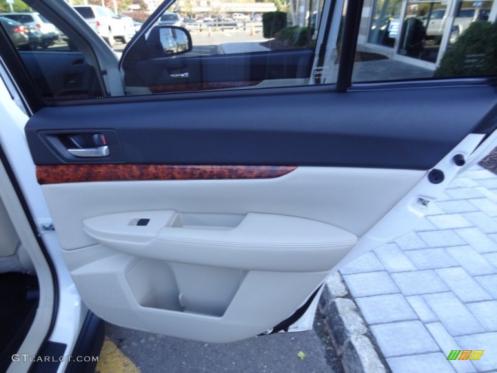 2011 Subaru Outback 3.6R Limited Wagon Warm Ivory Door Panel Photo #72624686