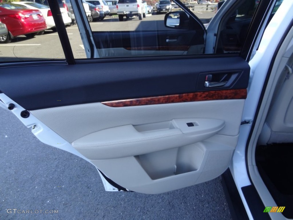 2011 Subaru Outback 3.6R Limited Wagon Warm Ivory Door Panel Photo #72624739