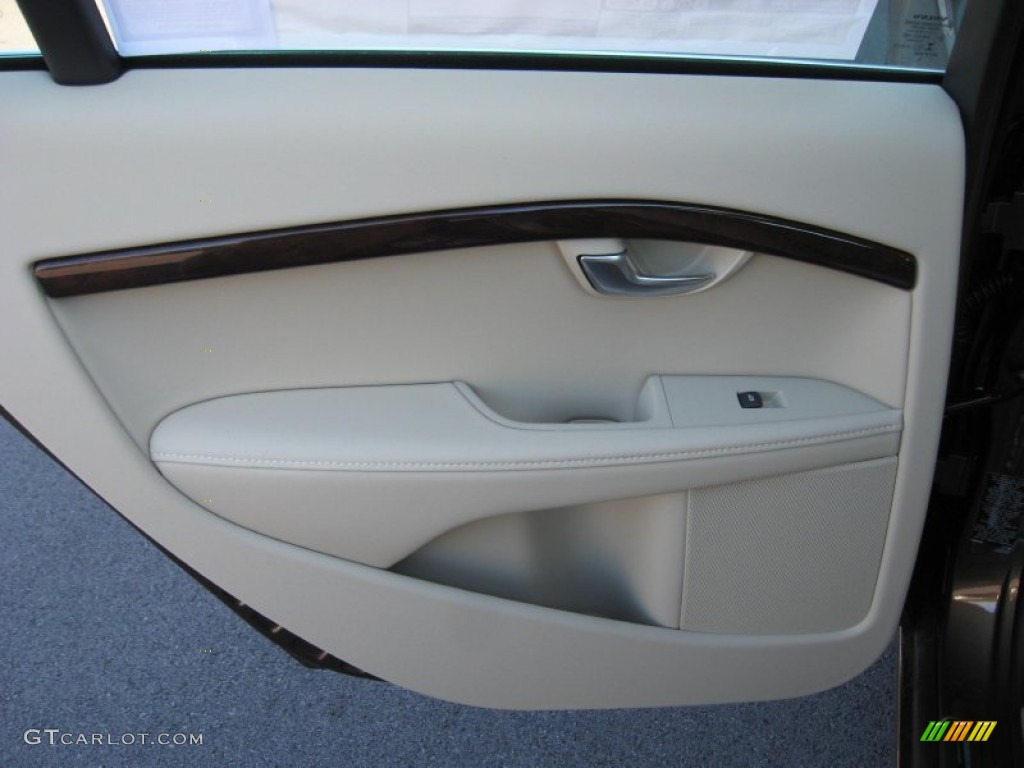 2013 Volvo S80 3.2 Soft Beige/Anthracite Door Panel Photo #72626183