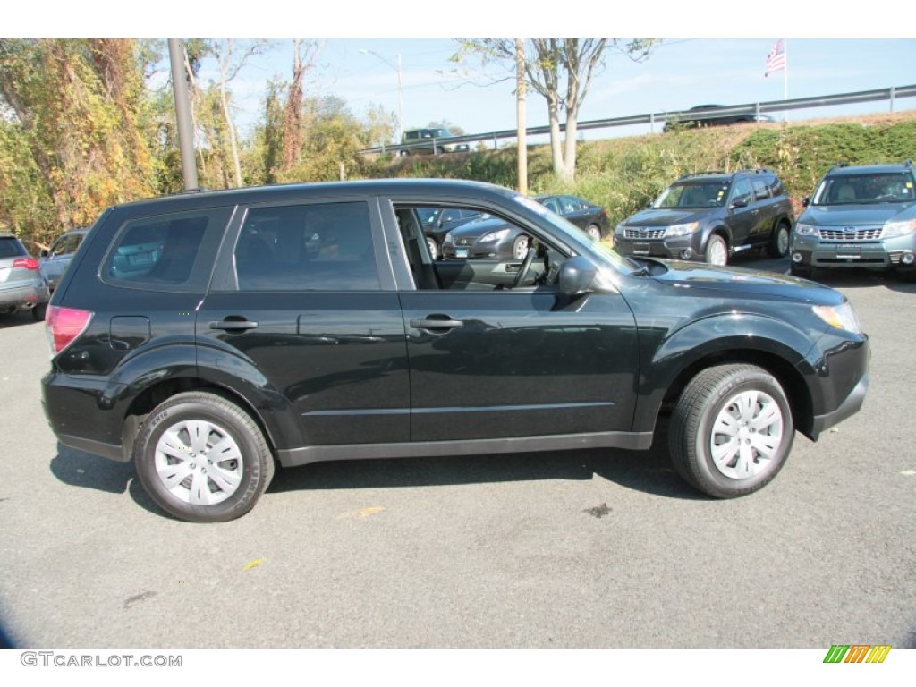 2009 Forester 2.5 X - Obsidian Black Pearl / Black photo #4