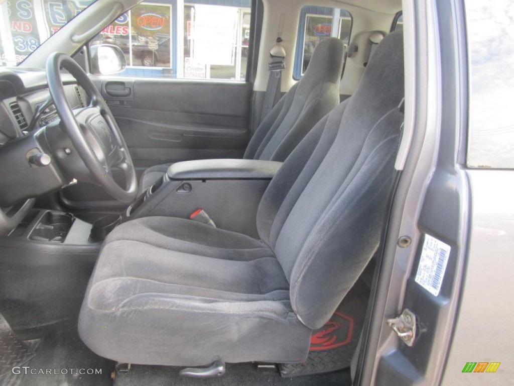 2002 Dodge Dakota SXT Club Cab 4x4 Front Seat Photo #72626454
