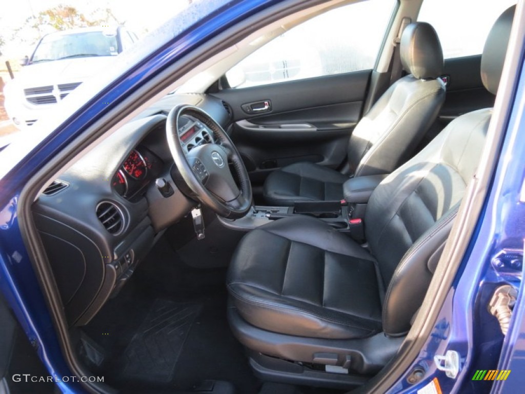 Black Interior 2004 Mazda MAZDA6 s Sport Sedan Photo #72627755