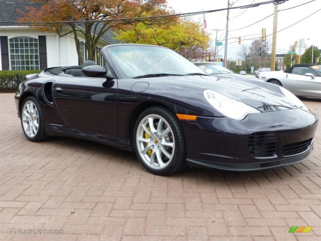 2005 911 Turbo S Cabriolet - Deep Purple Paint to Sample / Black photo #10