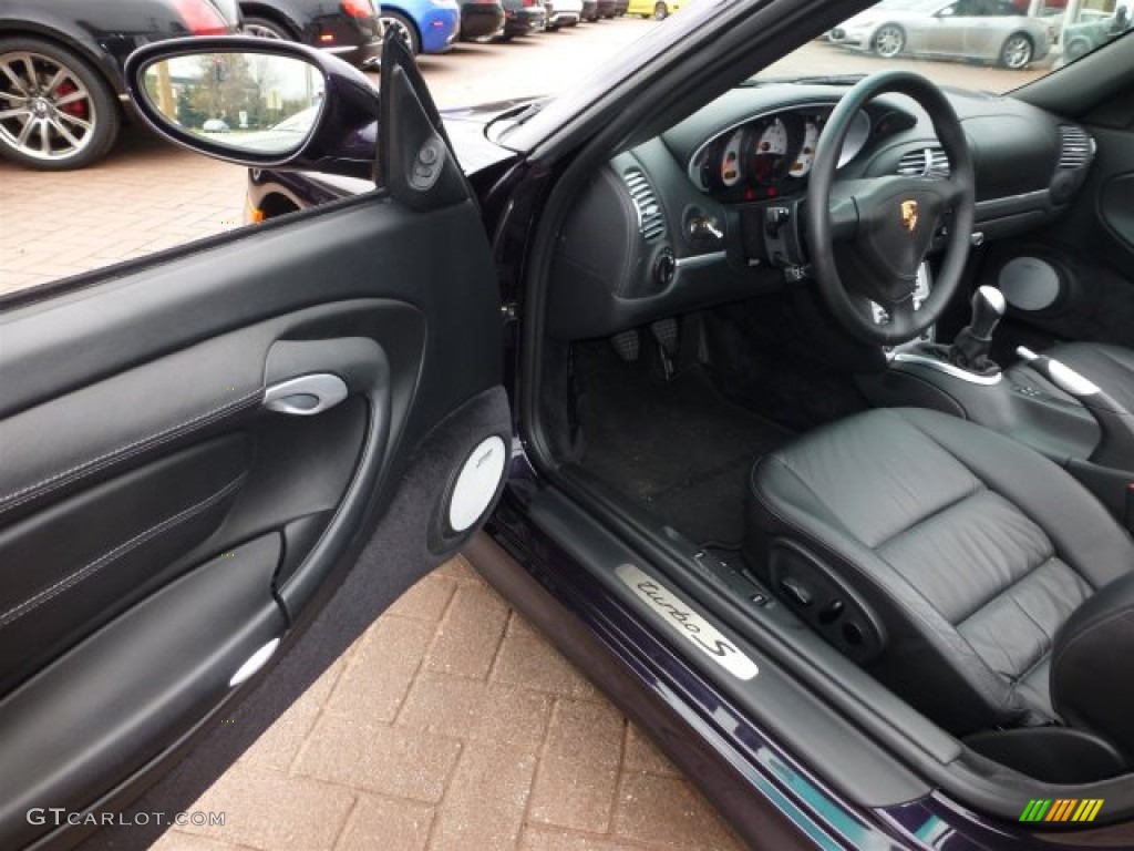 Black Interior 2005 Porsche 911 Turbo S Cabriolet Photo #72628853