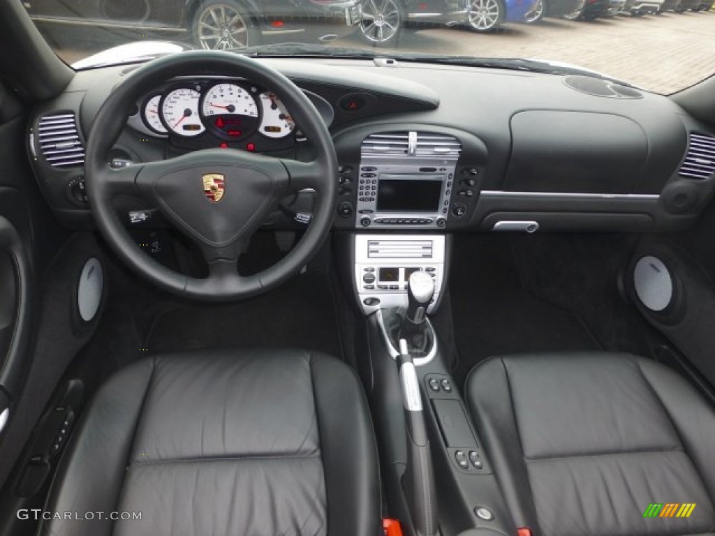 2005 Porsche 911 Turbo S Cabriolet Black Dashboard Photo #72628964