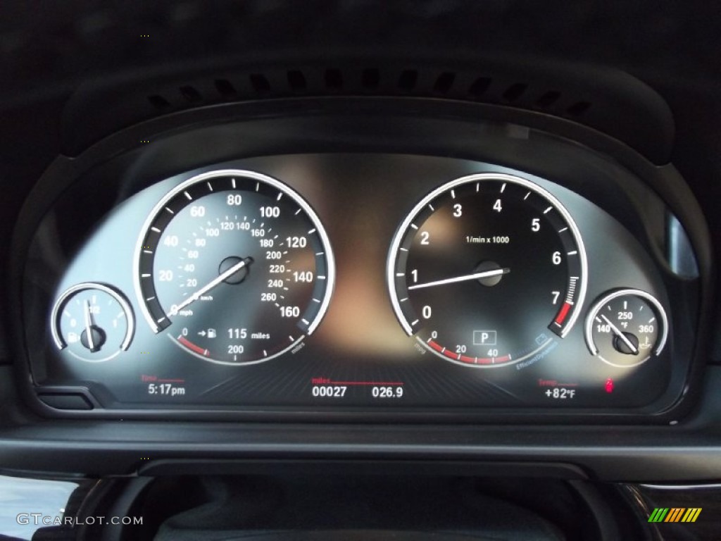 2013 BMW 5 Series 550i Sedan Gauges Photo #72629006