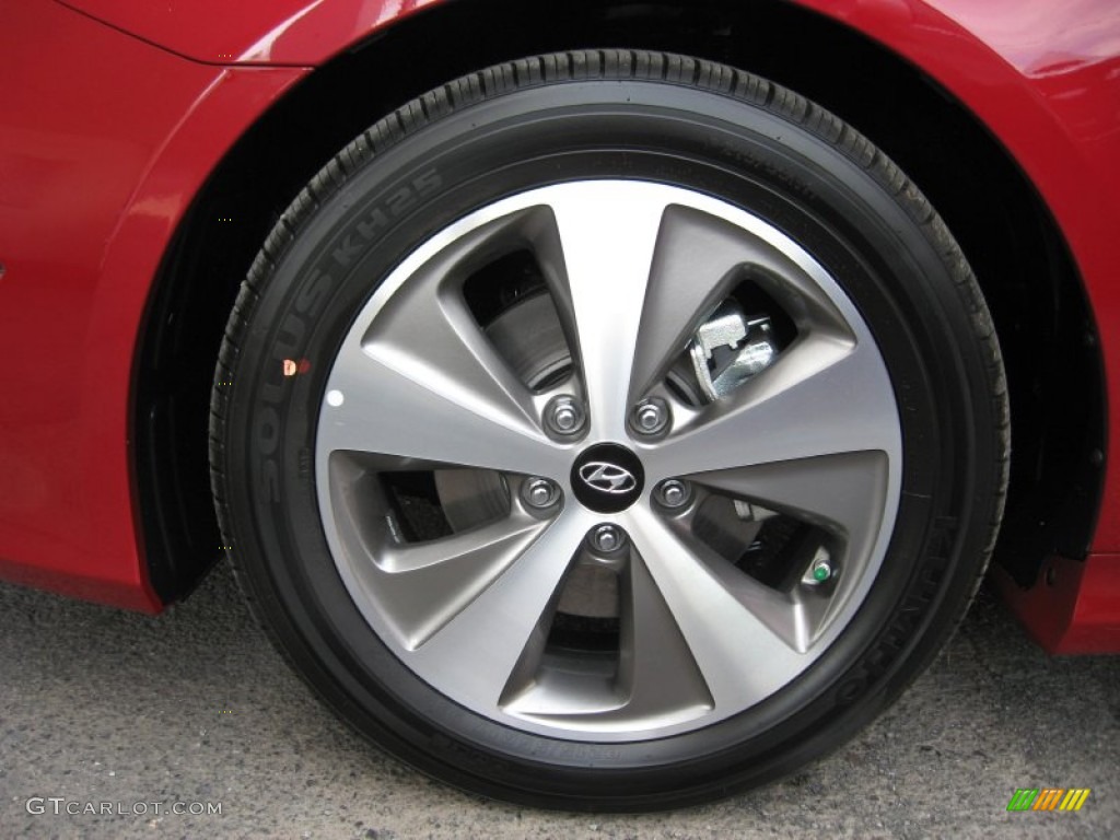 2012 Sonata Hybrid - Venetian Red Pearl / Camel photo #11