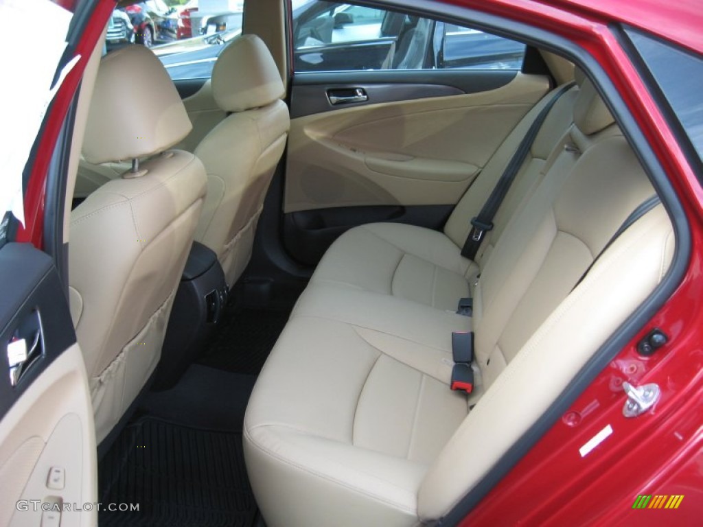 2012 Sonata Hybrid - Venetian Red Pearl / Camel photo #17