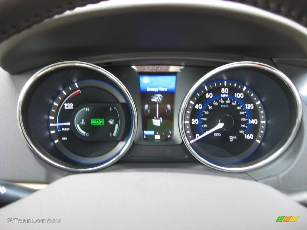 2012 Sonata Hybrid - Venetian Red Pearl / Camel photo #33