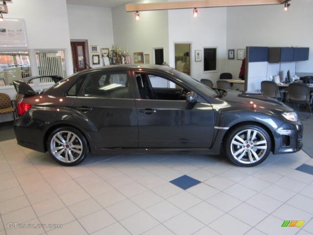 2013 Impreza WRX STi 4 Door - Dark Gray Metallic / STi Black Alcantara/Carbon Black photo #8