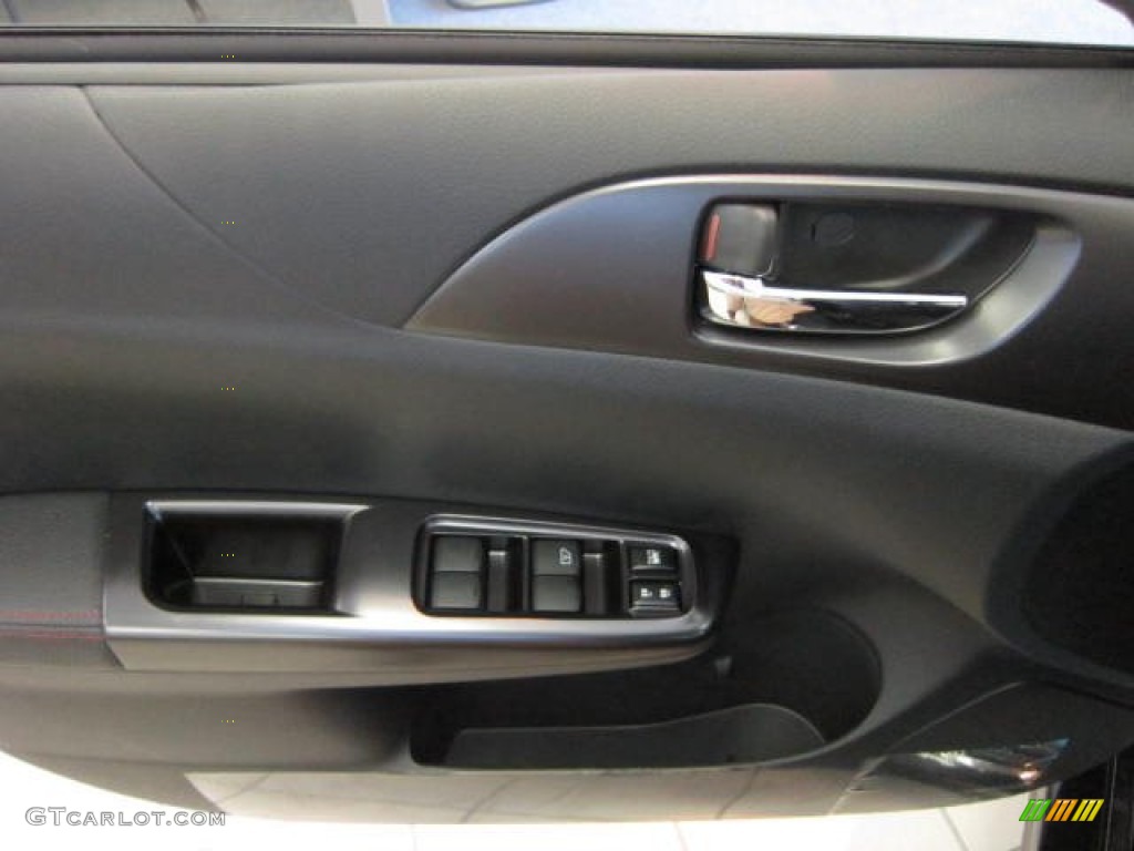 2013 Subaru Impreza WRX STi 4 Door STi Black Alcantara/Carbon Black Door Panel Photo #72630038