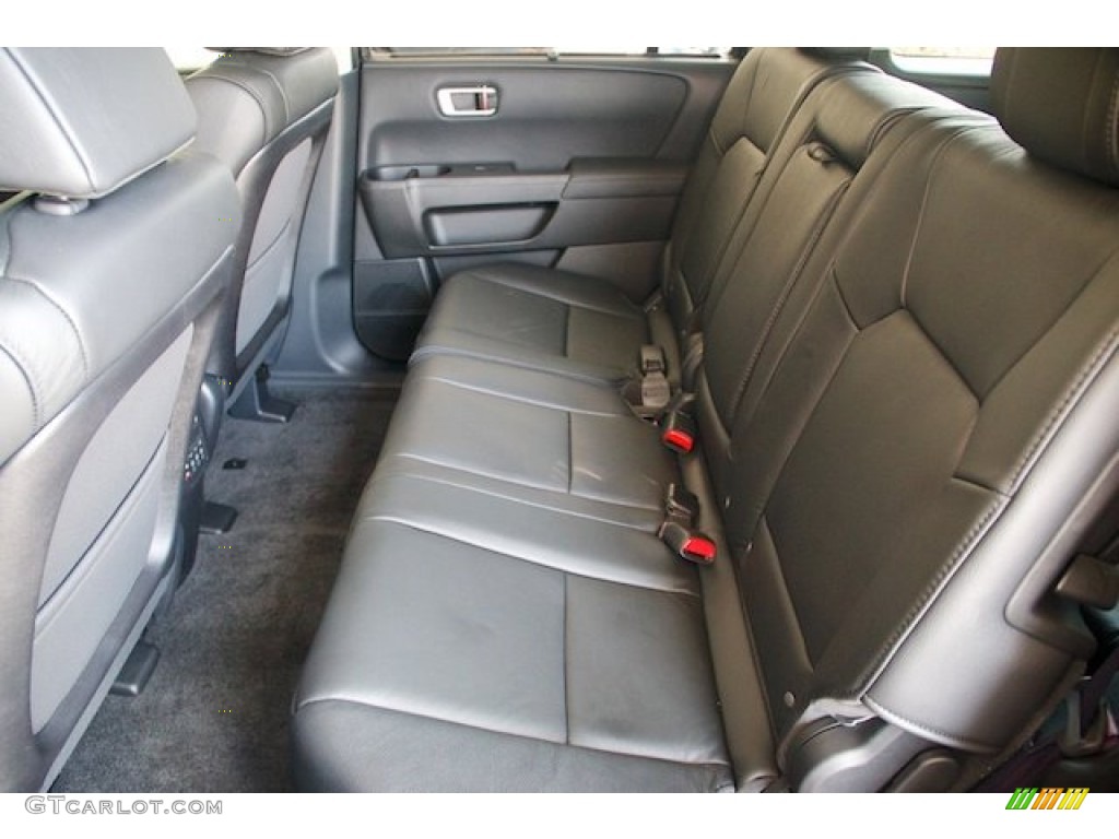 Black Interior 2013 Honda Pilot Touring Photo #72630256