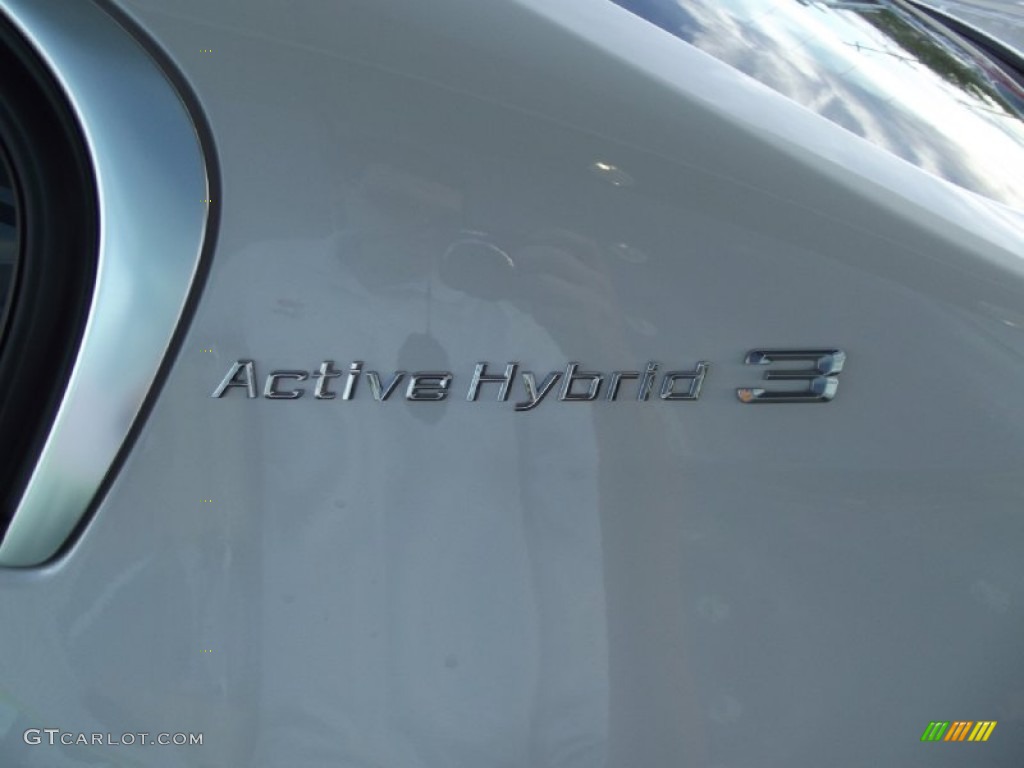2013 3 Series ActiveHybrid 3 Sedan - Mineral White Metallic / Black photo #13