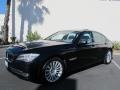 Black Sapphire Metallic 2009 BMW 7 Series 750i Sedan Exterior