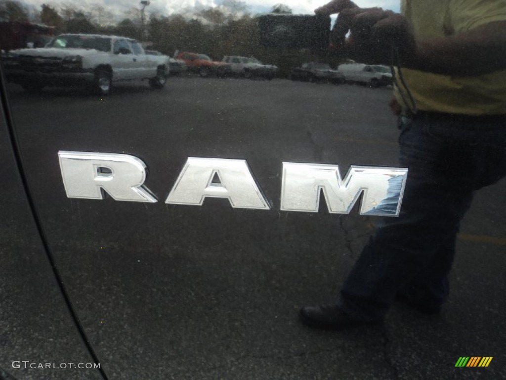 2010 Ram 1500 Big Horn Crew Cab 4x4 - Brilliant Black Crystal Pearl / Dark Slate/Medium Graystone photo #22