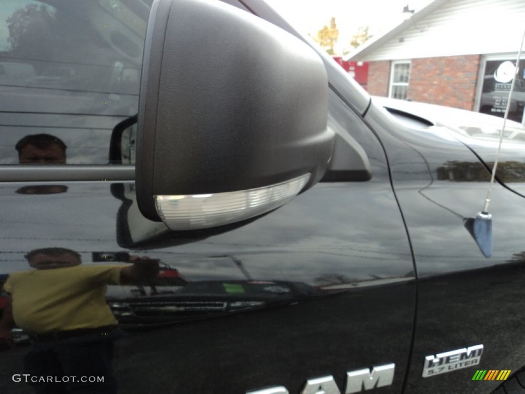 2010 Ram 1500 Big Horn Crew Cab 4x4 - Brilliant Black Crystal Pearl / Dark Slate/Medium Graystone photo #28