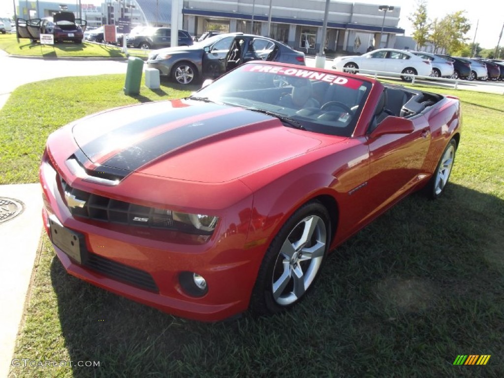 2011 Camaro SS Convertible - Inferno Orange Metallic / Gray photo #1