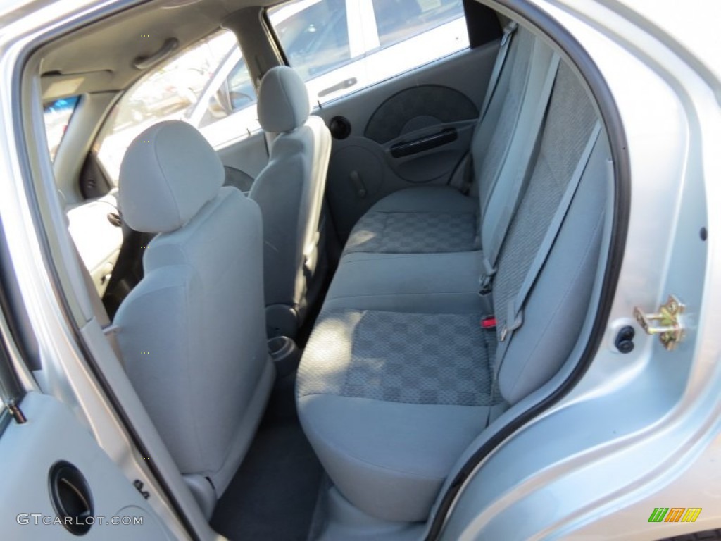 2005 Chevrolet Aveo LS Sedan Rear Seat Photo #72632438