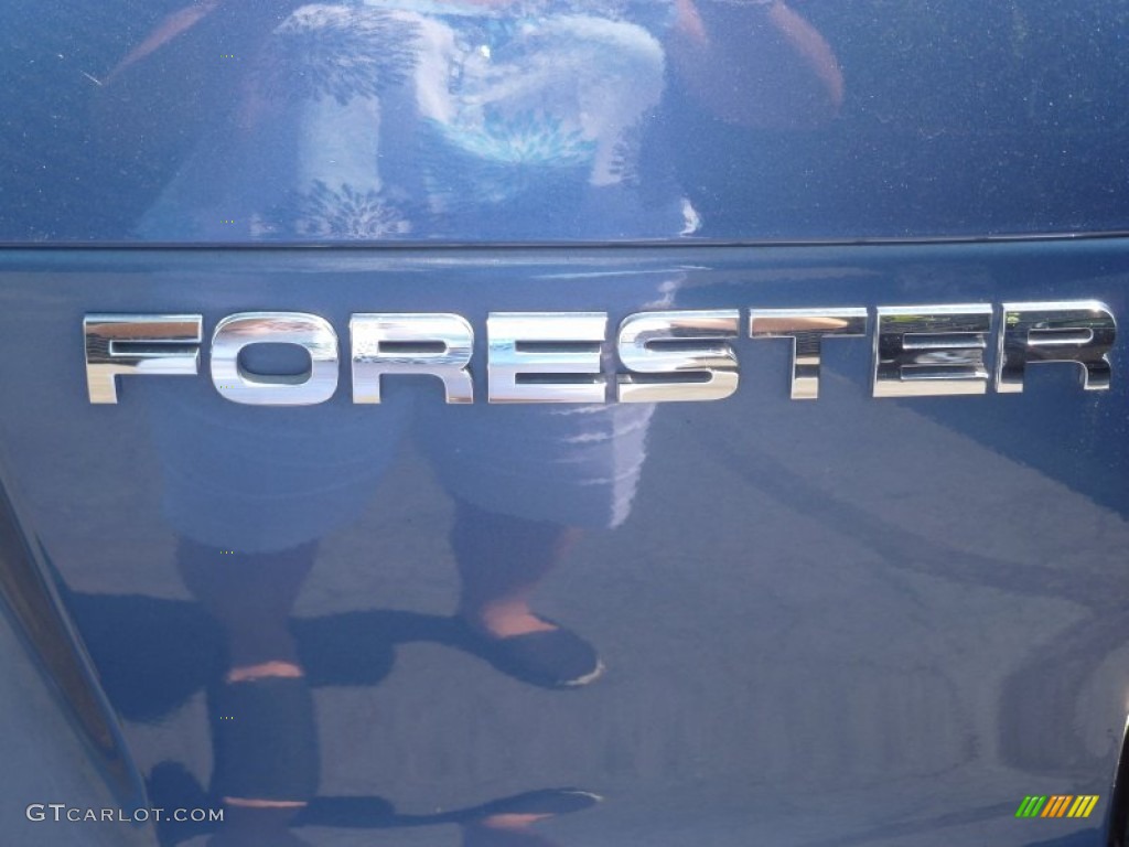 2009 Forester 2.5 X Premium - Newport Blue Pearl / Platinum photo #8