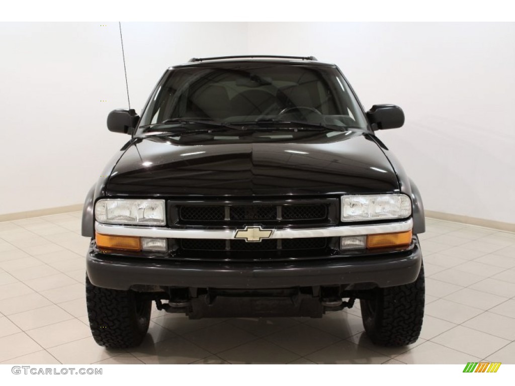 Black 2003 Chevrolet Blazer LS 4x4 Exterior Photo #72636478