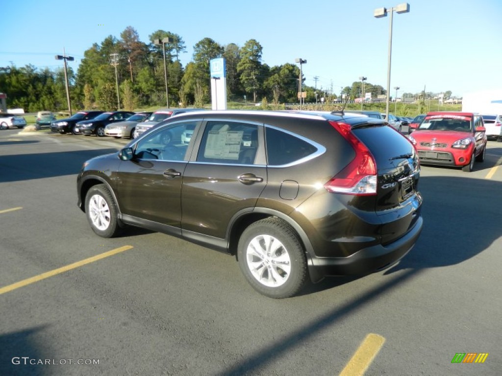 2013 CR-V EX-L - Kona Coffee Metallic / Black photo #3