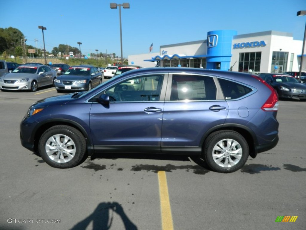 2012 CR-V EX - Twilight Blue Metallic / Gray photo #2