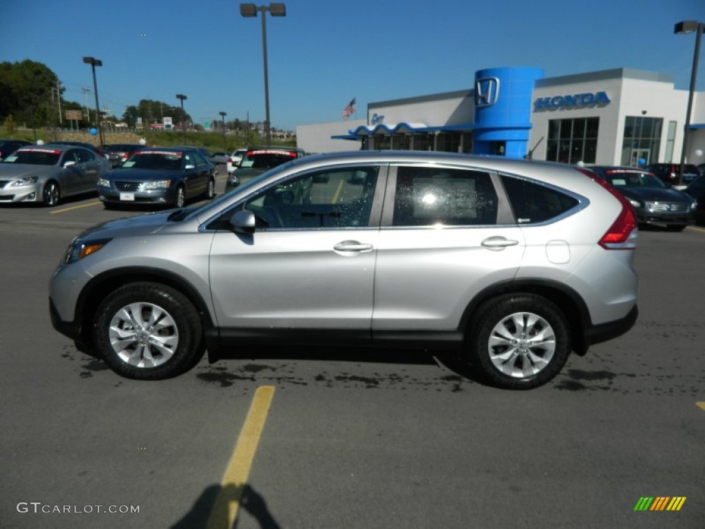 2012 CR-V EX - Alabaster Silver Metallic / Gray photo #2