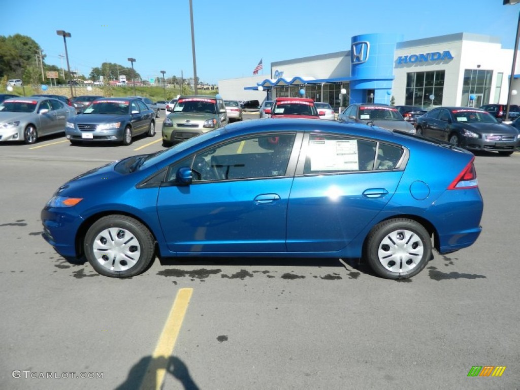Mediterranean Blue Metallic 2013 Honda Insight LX Hybrid Exterior Photo #72639272