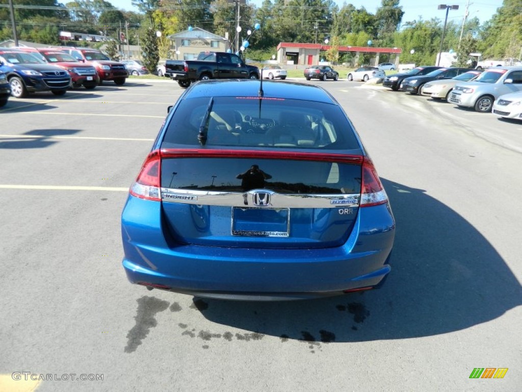 2013 Insight LX Hybrid - Mediterranean Blue Metallic / Gray photo #4