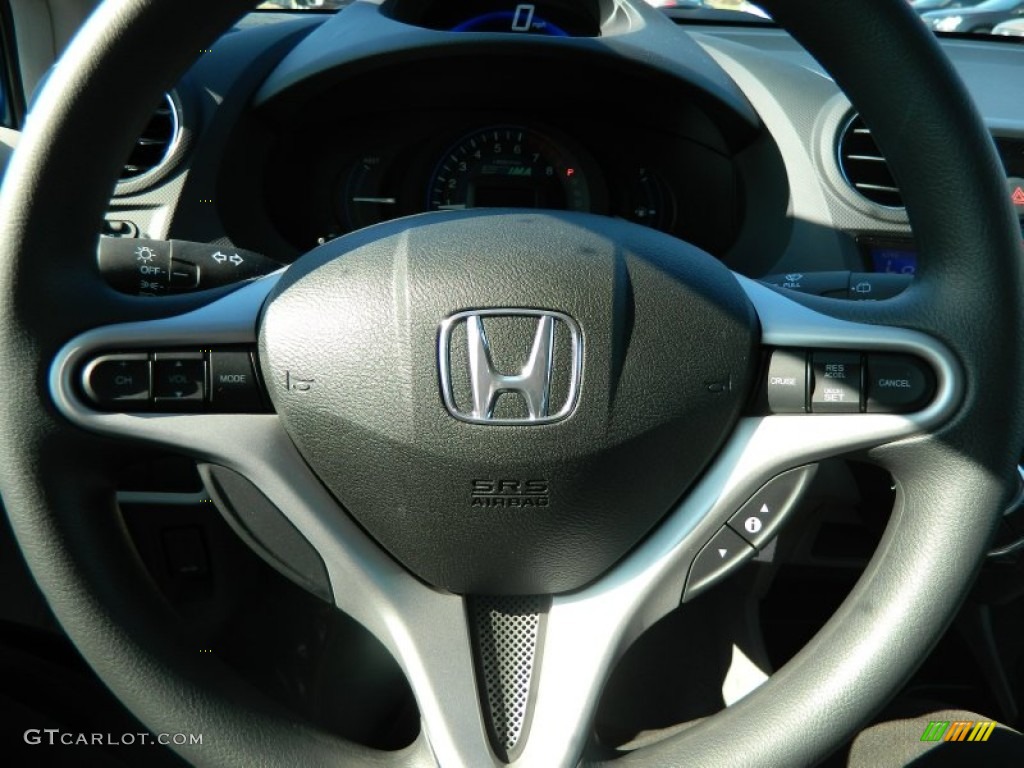 2013 Insight LX Hybrid - Mediterranean Blue Metallic / Gray photo #21